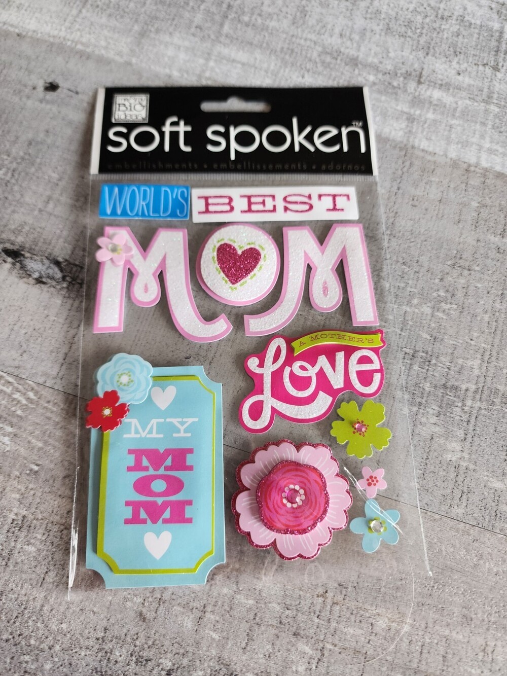 NEW MAMBI Scrapbook Stickers - Mom Love Mother's Day Family - Retired NEW #31